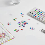 4mm Multi-Color Crystal Diamond Sticker Adhesive Rhinestone, 846pcs