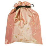 Wrapables Beautiful Embroidered Silk Travel Bag for Lingerie & Shoes