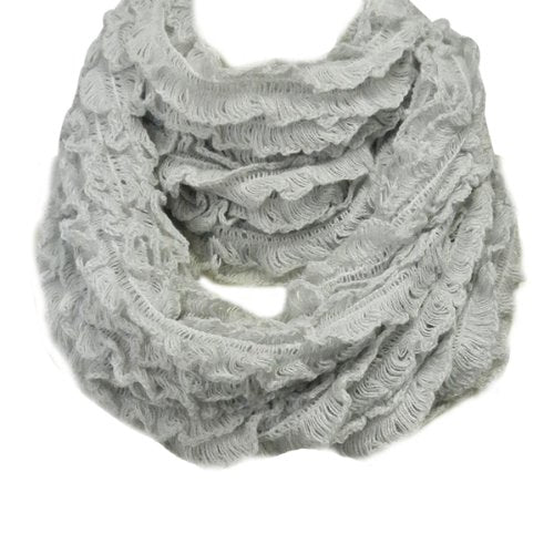 Layered Crochet Infinity Scarf