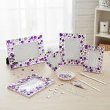 Wrapables Acrylic Self Adhesive Crystal Gem Stickers, Purple/Pink/Silver (2pk)