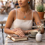 Wrapables Crystal Disco Ball Pendant Necklace and Stud Earrings Jewelry Set