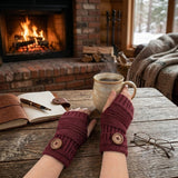 Wrapables Fingerless Gloves with Button Accent