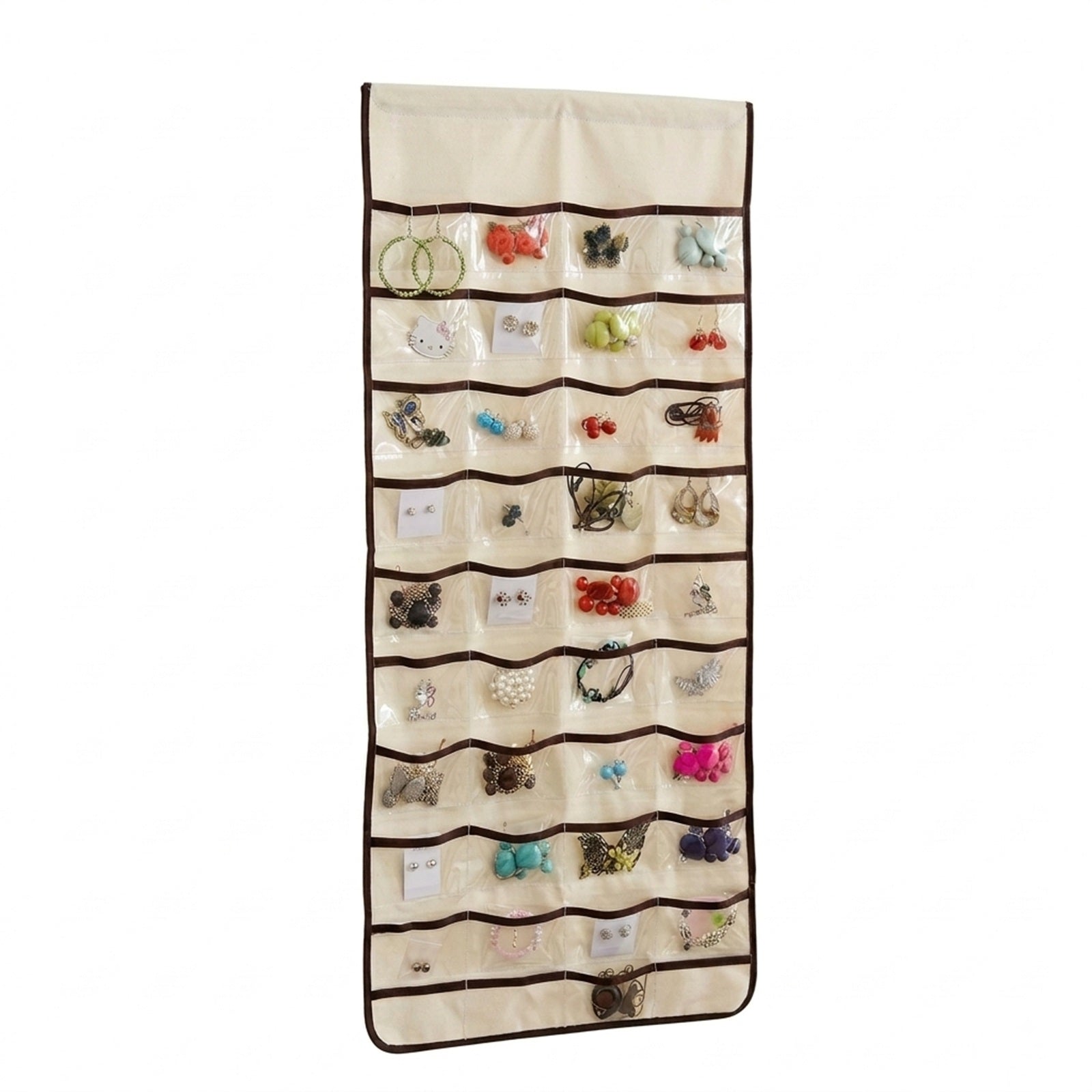 Wrapables Two Sided 80 Pocket Hanging Jewelry Organizer
