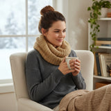 Wrapables Solid Color Warm Winter Knit Infinity Scarf, Mocha