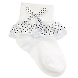 Wrapables Sassy Stacey Lace Cuff Ankle Socks (Set of 2)