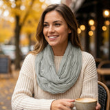 Wrapables Women's Lightweight Silky Soft Infinity Loop Scarf Solid Color