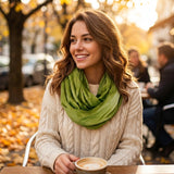 Wrapables Women's Lightweight Silky Soft Infinity Loop Scarf Solid Color