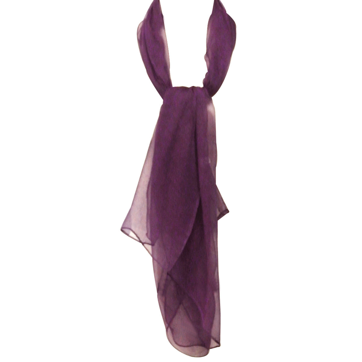 Wrapables Solid Color 100% Silk Long Scarf