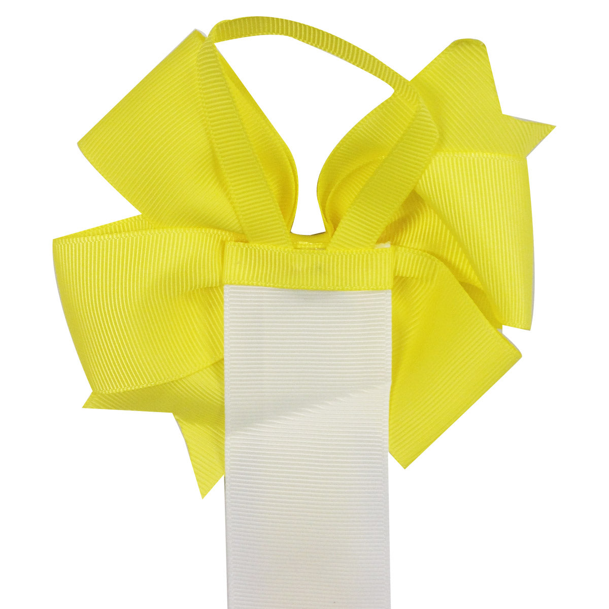 Wrapables Hair Clip and Hair Bow Holder, Yellow Chevron