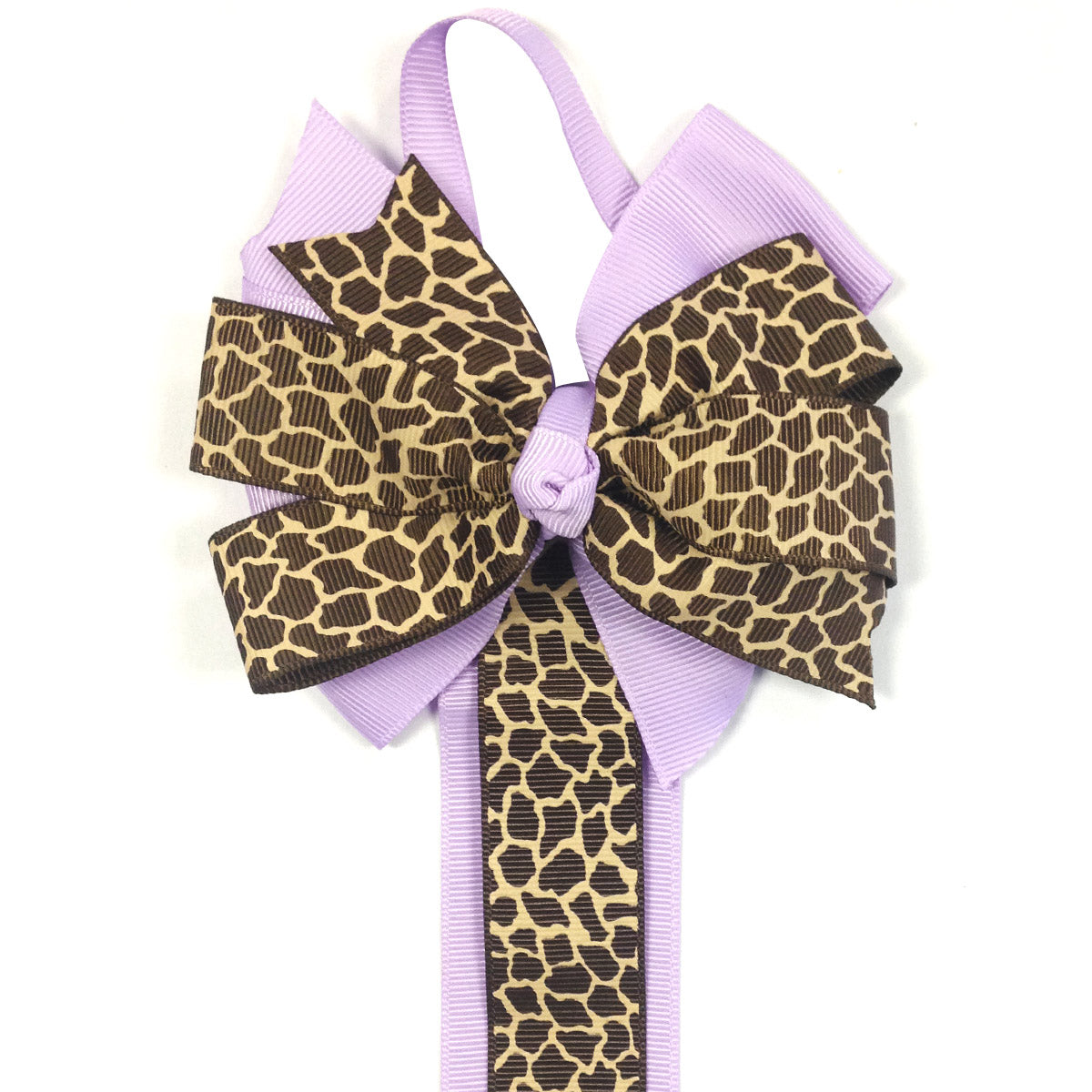 Wrapables Hair Clip and Hair Bow Holder, Purple Leopard