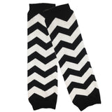 Wrapables Colorful Baby & Toddler Leg Warmers 1, Chevron Black and White