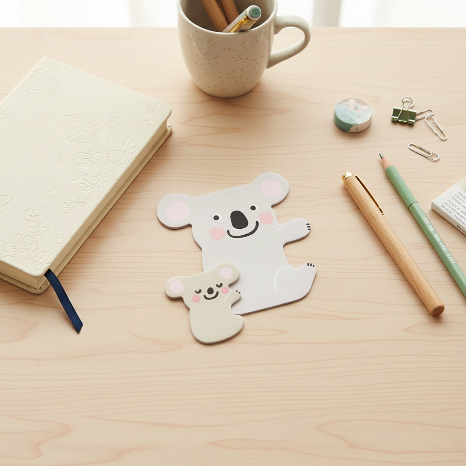 Wrapables Koala Parent and Child Bookmark Memo Sticky Notes