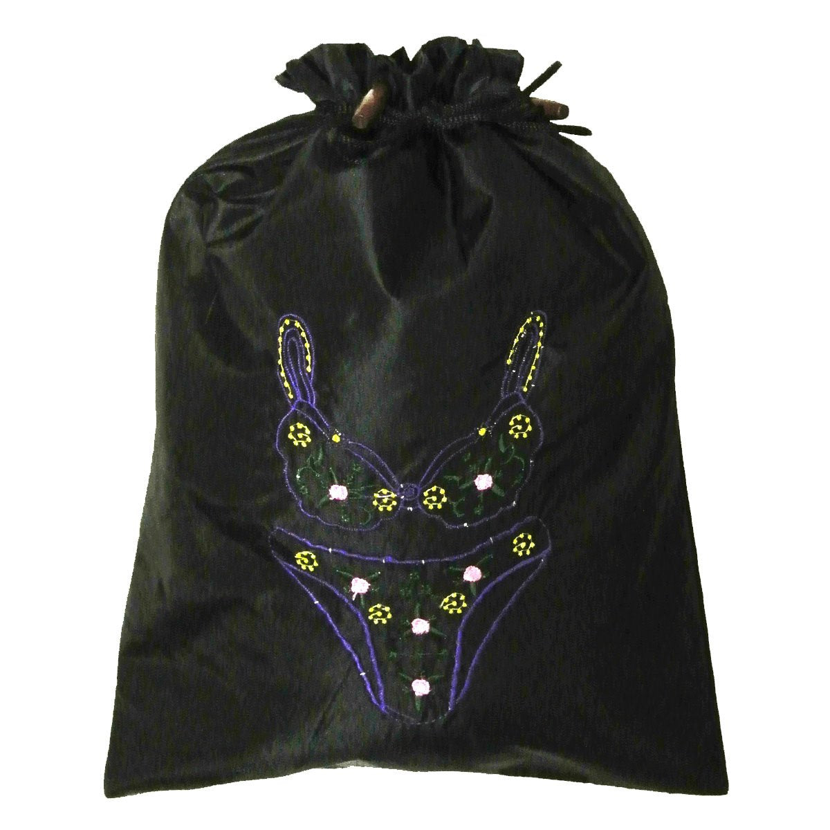 Wrapables Silk Embroidered "Bra & Panties" Lingerie Bag