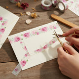 Wrapables Floral & Nature Washi Masking Tape, Sweet Rose