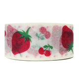 Wrapables Floral & Nature Washi Masking Tape, Strawberries & Cherries