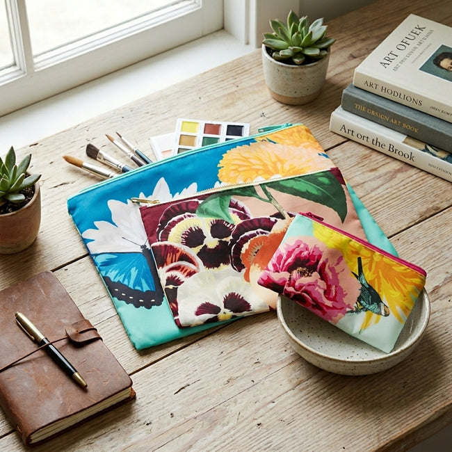 LOQI Botany Zip Pockets (Set of 3)