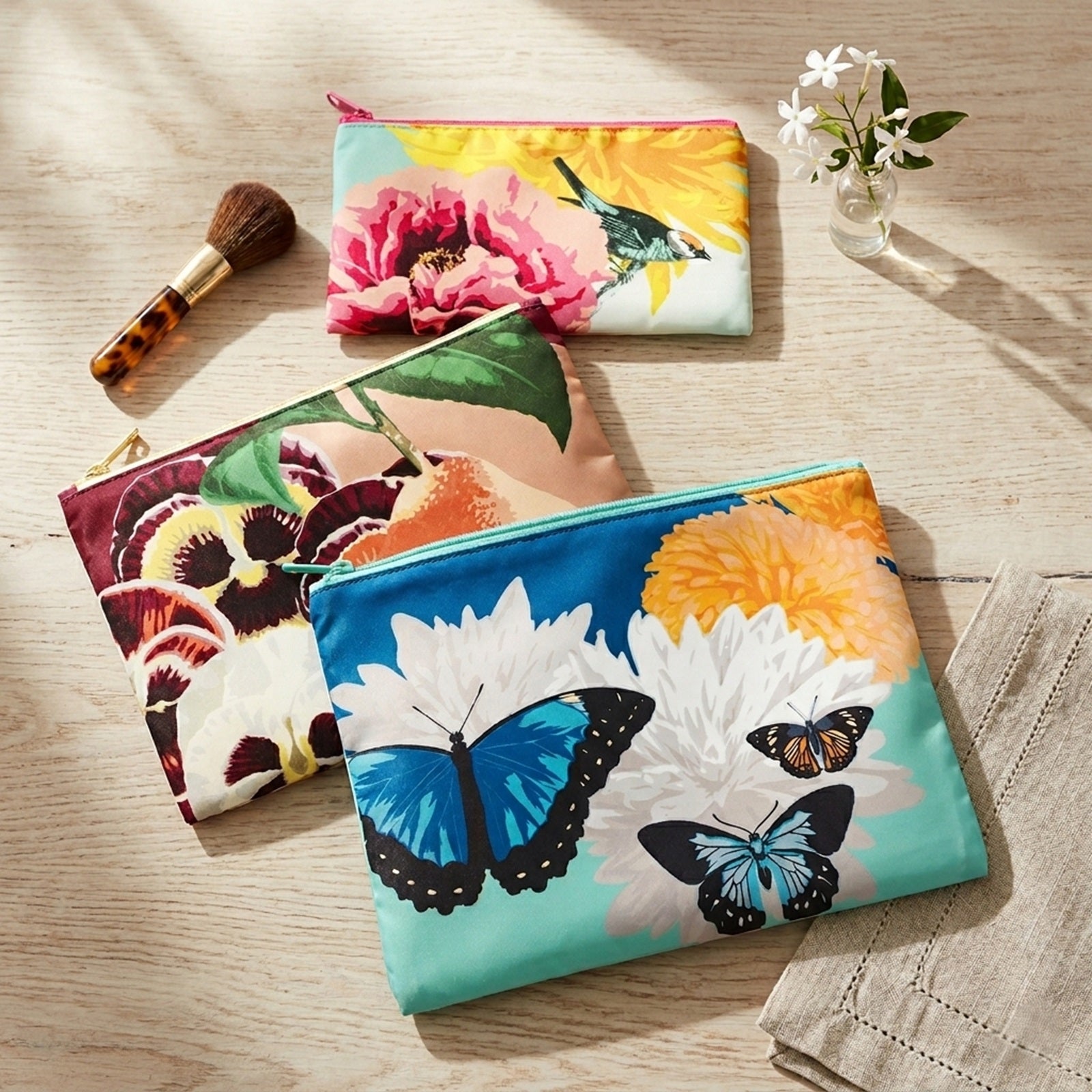 LOQI Botany Zip Pockets (Set of 3)