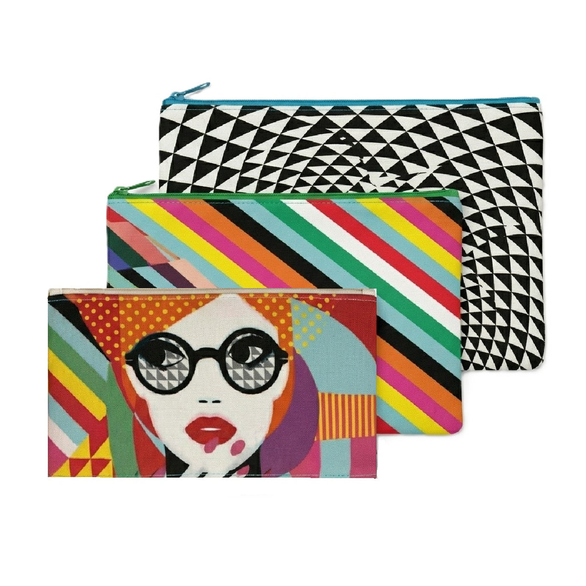 LOQI Pop Zip Pockets (Set of 3)