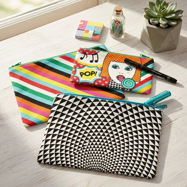 LOQI Pop Zip Pockets (Set of 3)