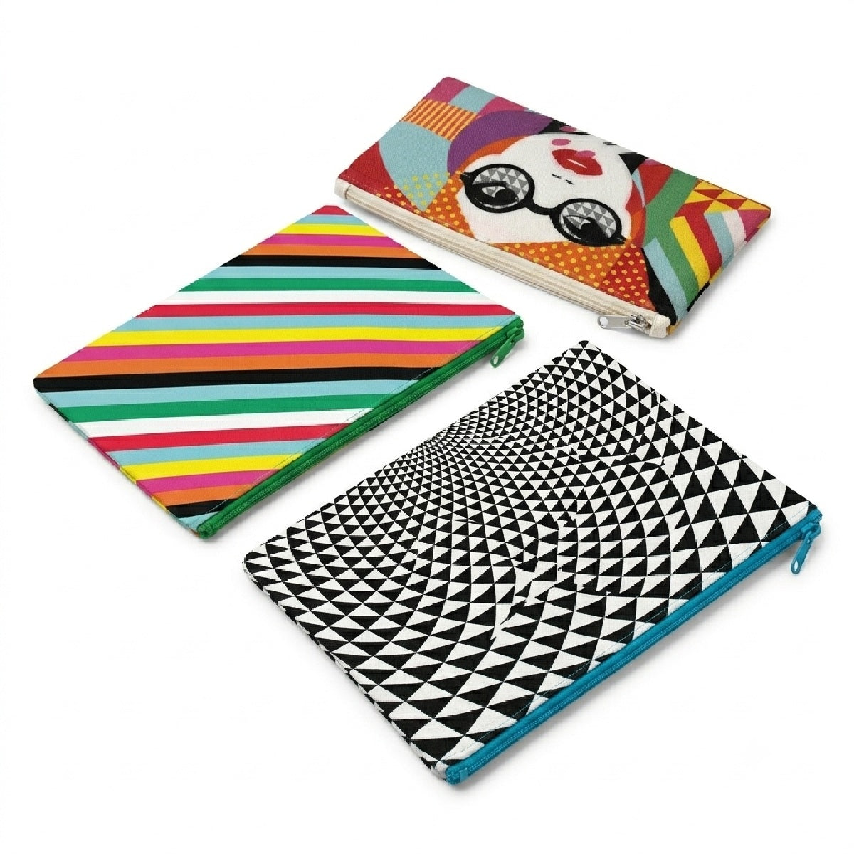 LOQI Pop Zip Pockets (Set of 3)