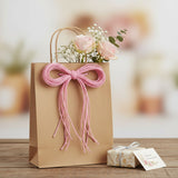 Wrapables Cotton Baker's Twine 12ply 100 Yard, Pink/Metalic Silver