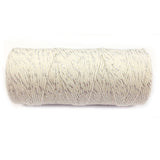 Wrapables Cotton Baker's Twine 12ply 100 Yard, Metalic Silver