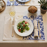 Wrapables Asian Blue Flower Placemats (Set of 4)