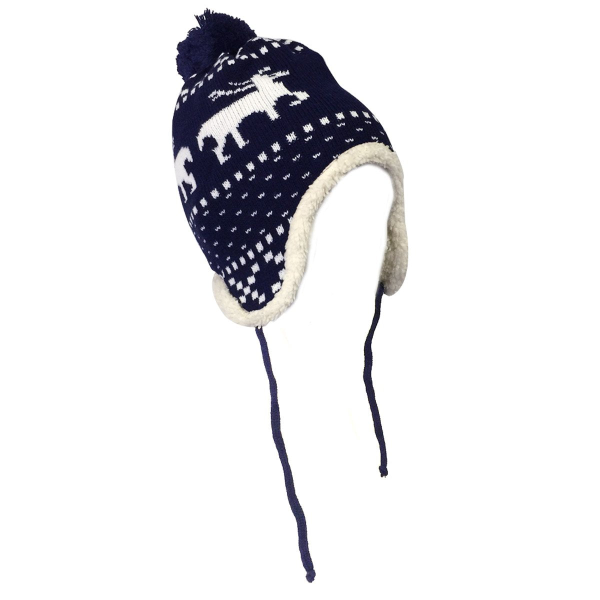 Wrapables Children??s Reindeer Hat and Scarf Set, Blue