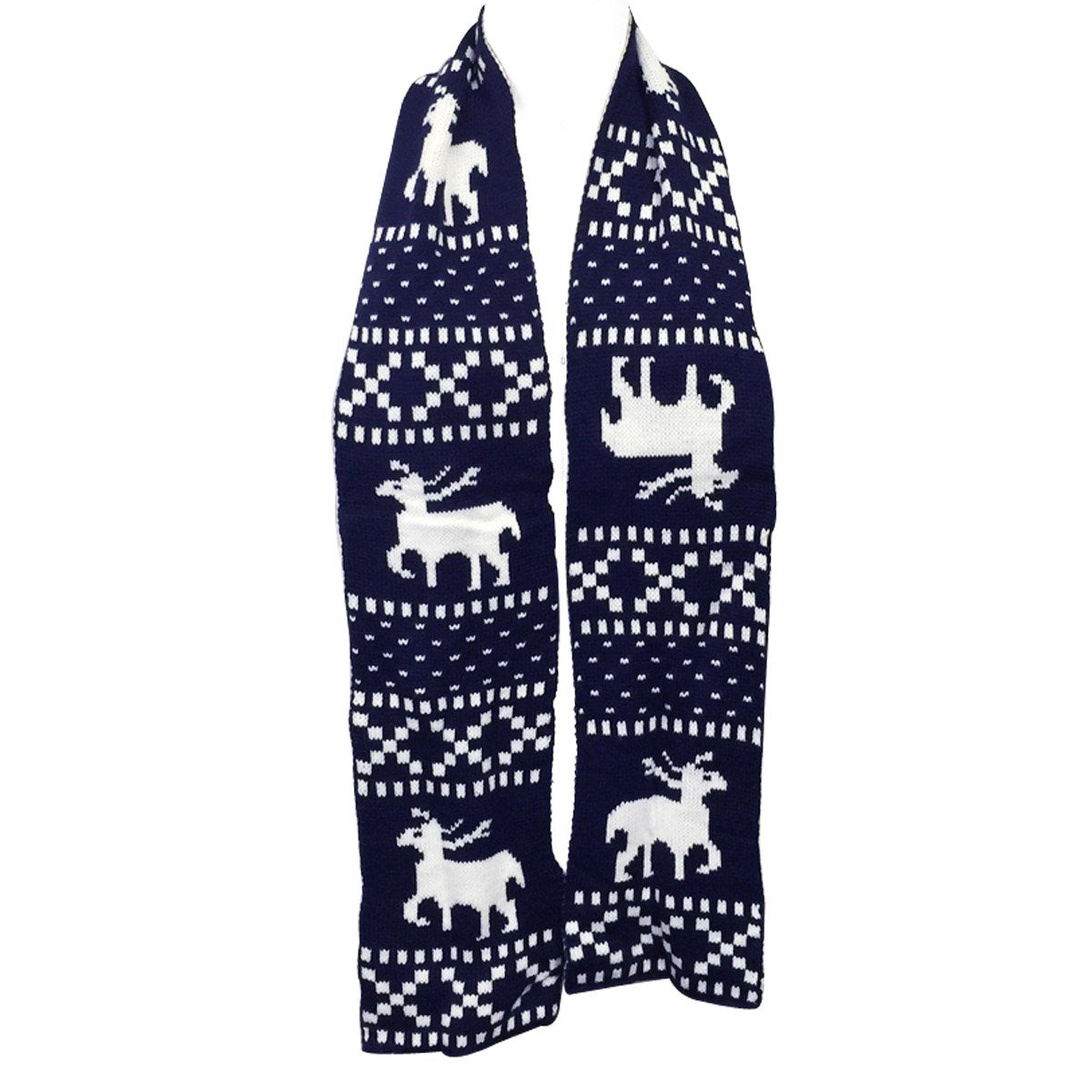 Wrapables Children??s Reindeer Hat and Scarf Set, Blue