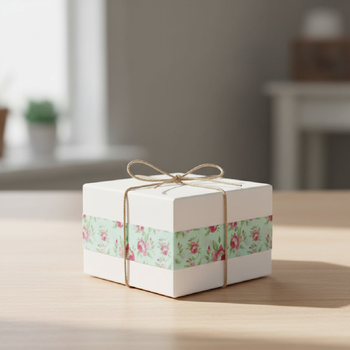 Wrapables Floral & Nature Washi Masking Tape, Country Rose
