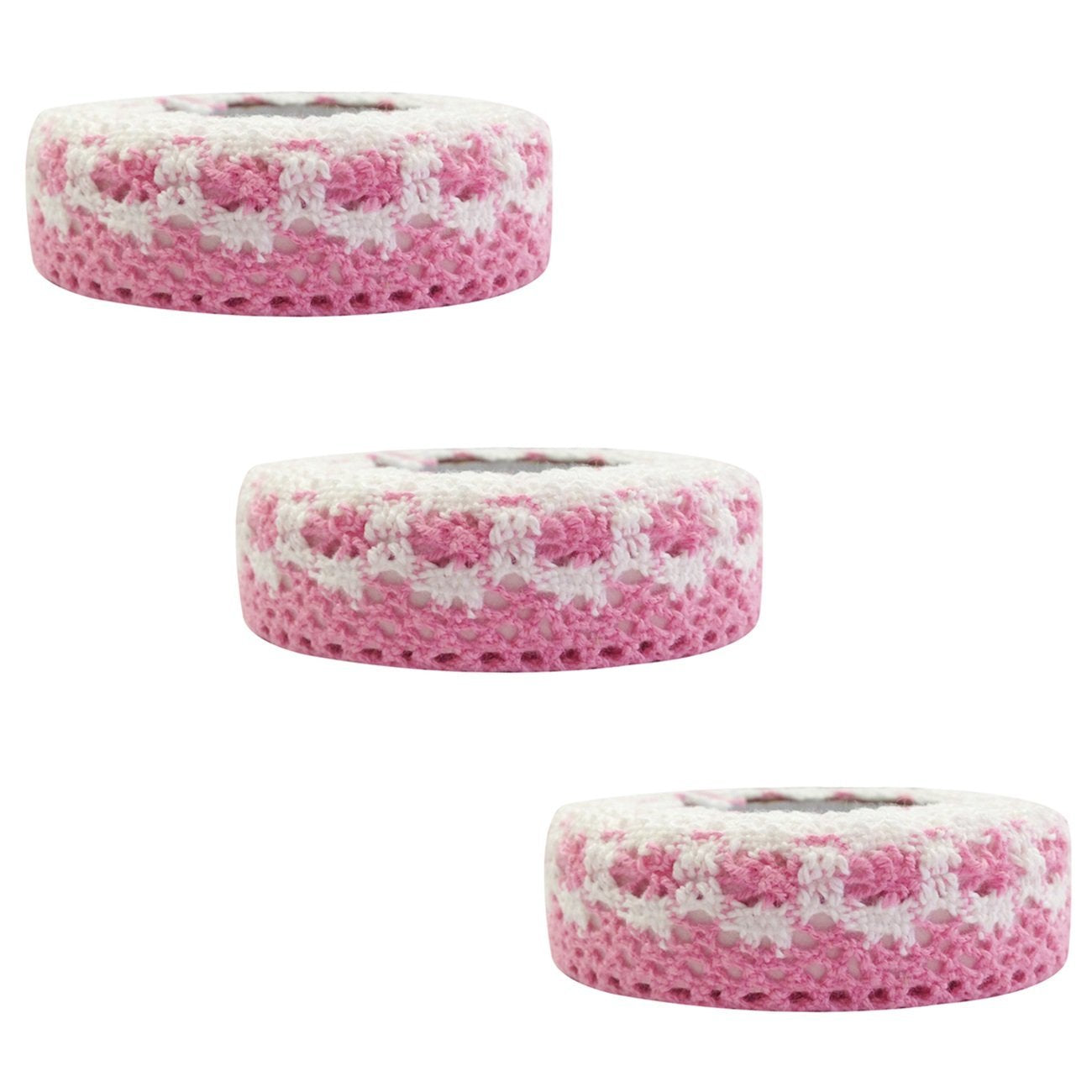 Wrapables Colorful Decorative Adhesive Lace Tape (Set of 3)