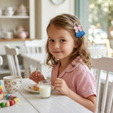 Wrapables Peacock, Bunny, Purse, Ballet Shoes Ribbon Sculpture Hair Clips with Polka Dots Hair Clip / Hair Bow Holder
