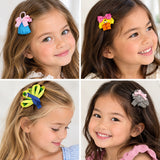 Wrapables Baby Toddler Ribbon Sculpture Hair Clips (Set of 10)