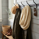Wrapables Solid Color Warm Winter Knit Infinity Scarf, Vanilla