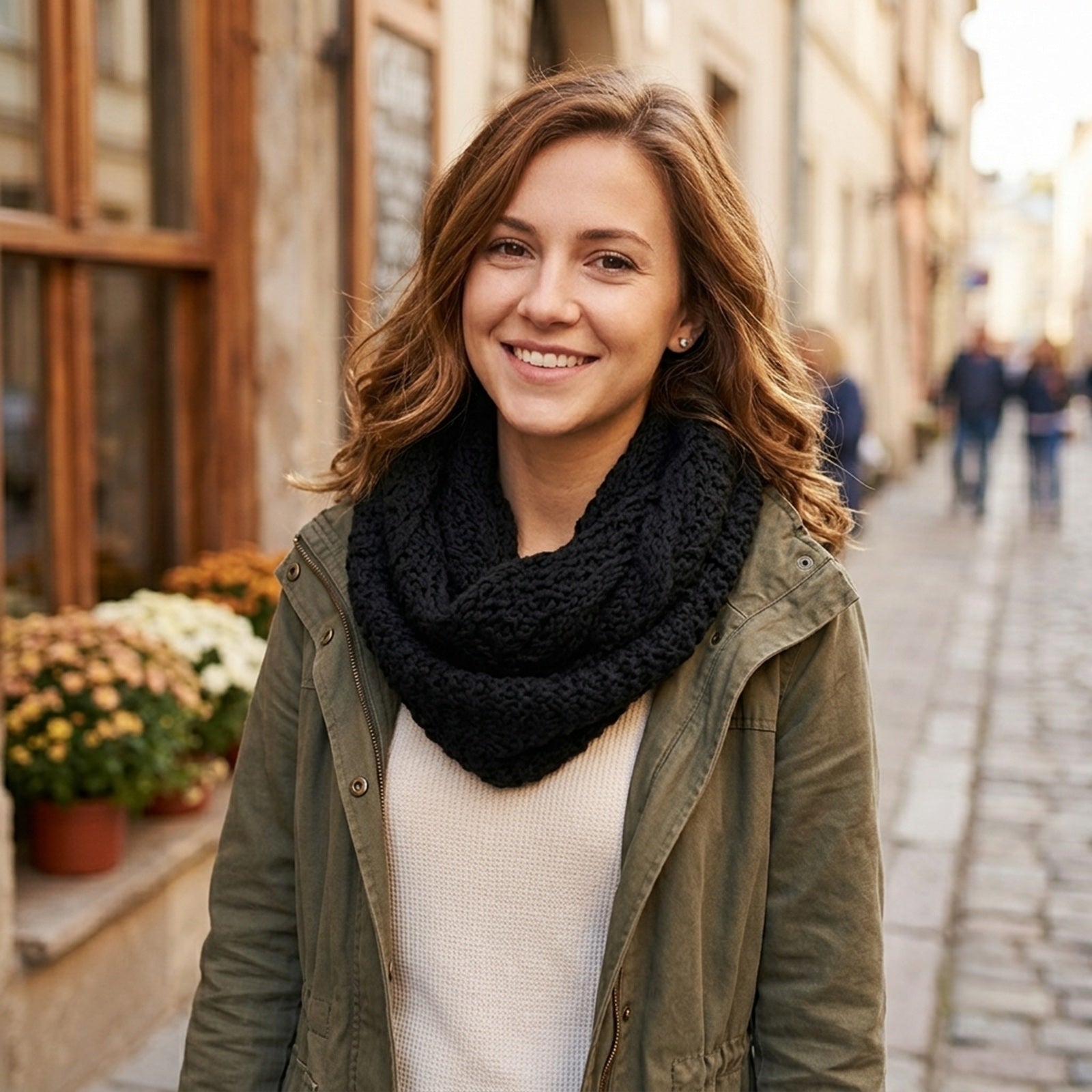 Wrapables Women's Soft Knit Warm Infinity Scarf