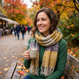 Wrapables Warm Fall and Winter Shawl Wrap Scarf with Tassels