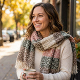 Wrapables Warm Fall and Winter Shawl Wrap Scarf with Tassels