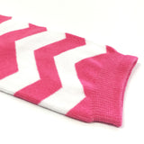 Wrapables Colorful Baby & Toddler Leg Warmers 1, Chevron Hot Pink and White