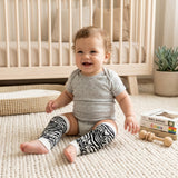 Wrapables Colorful Baby & Toddler Leg Warmers 1, White Zebra