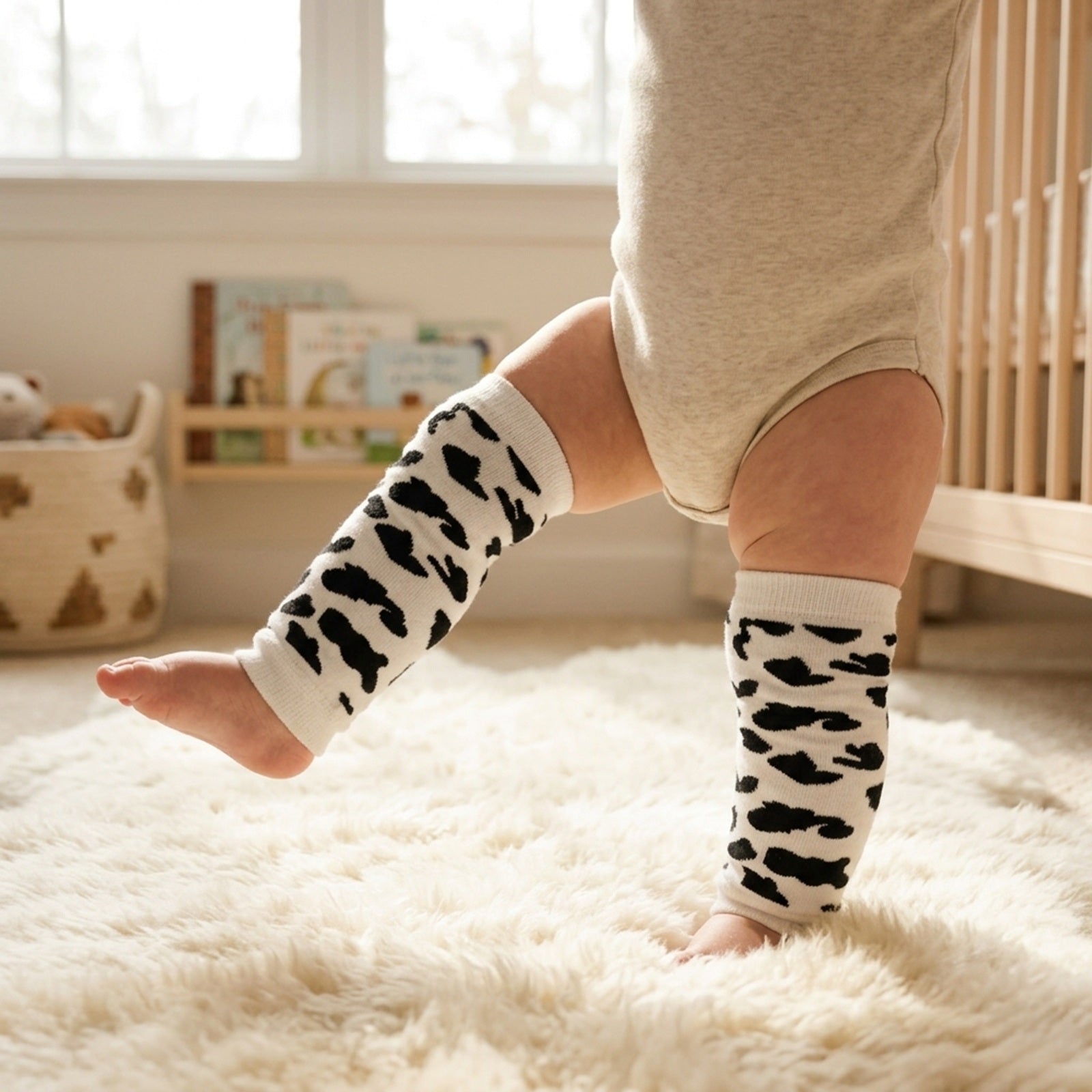 Wrapables Colorful Baby & Toddler Leg Warmers 1, Animal Print