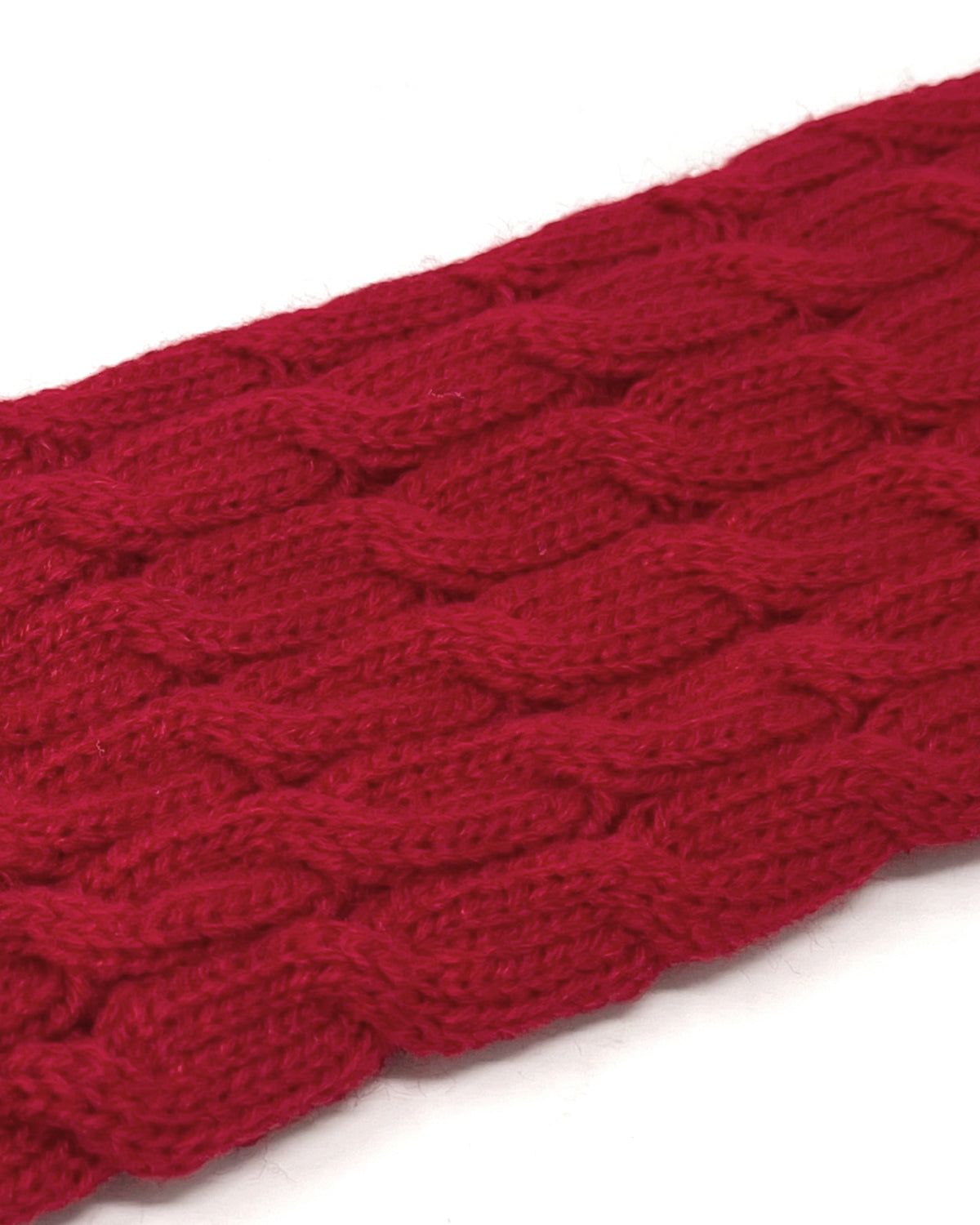 Wrapables Women's Cable Knit Leg Warmers, Burgundy