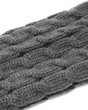 Wrapables Women's Cable Knit Leg Warmers, Gray