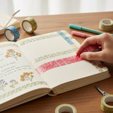 Wrapables Damask Washi Masking Tape, Royal Red