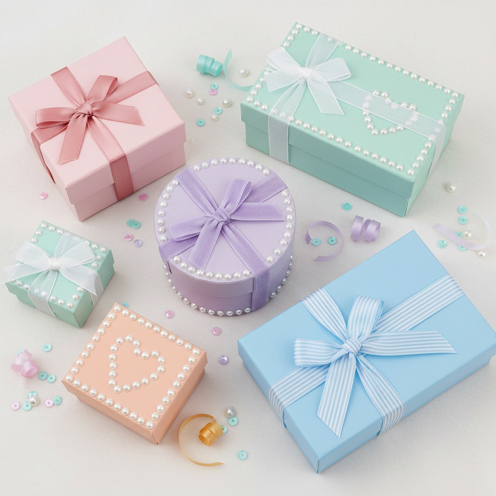 Wrapables 6mm Acrylic Pearl Adhesive Rhinestone Stickers, 540pcs