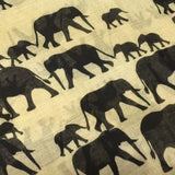 Wrapables Elephant Print Scarf Wrap, Beige