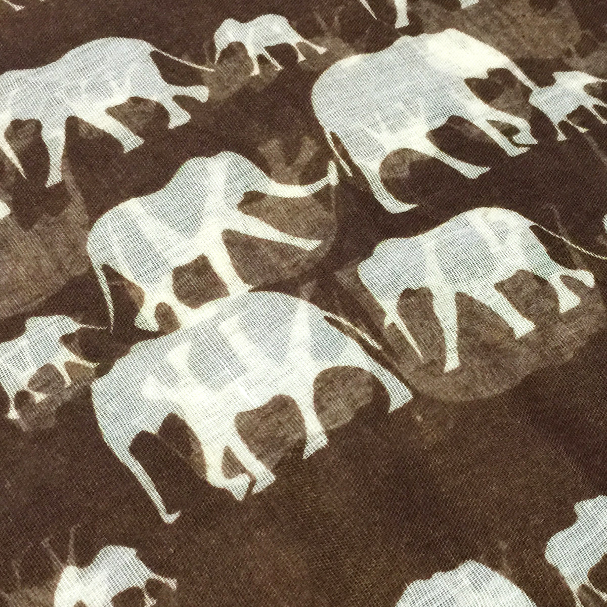 Wrapables Elephant Print Scarf Wrap, Coffee