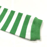 Wrapables Colorful Baby & Toddler Leg Warmers 1, Stripes Green and White