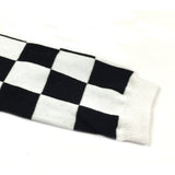 Wrapables Colorful Baby & Toddler Leg Warmers 2, Checkers Black and White