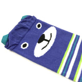 Wrapables Animals and Fun Colorful Baby & Toddler Leg Warmers, Blue Bear