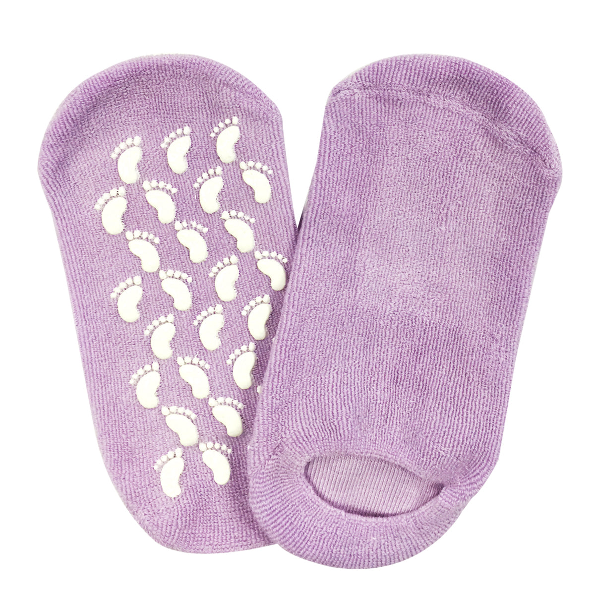 Wrapables Women Ankle Length Non-Skid Gripper Socks (Set of 3), Lavender, Hot Pink, Mint